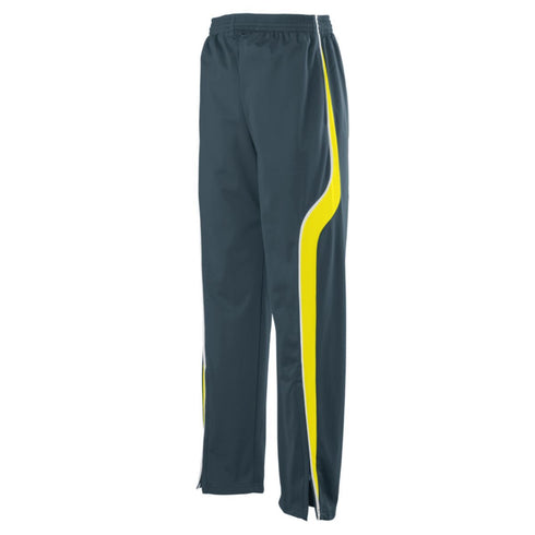 Augusta Sportswear Youth Rival Pant (7715-C), Color 'Slate/Power Yellow/White'